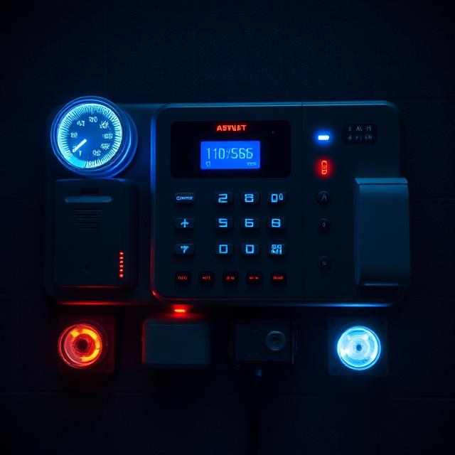 Painel de Alarme Moderno